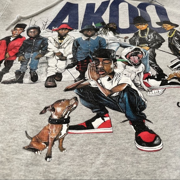 Akoo Screen Printed Crew Hoodie - Picture 6 of 14